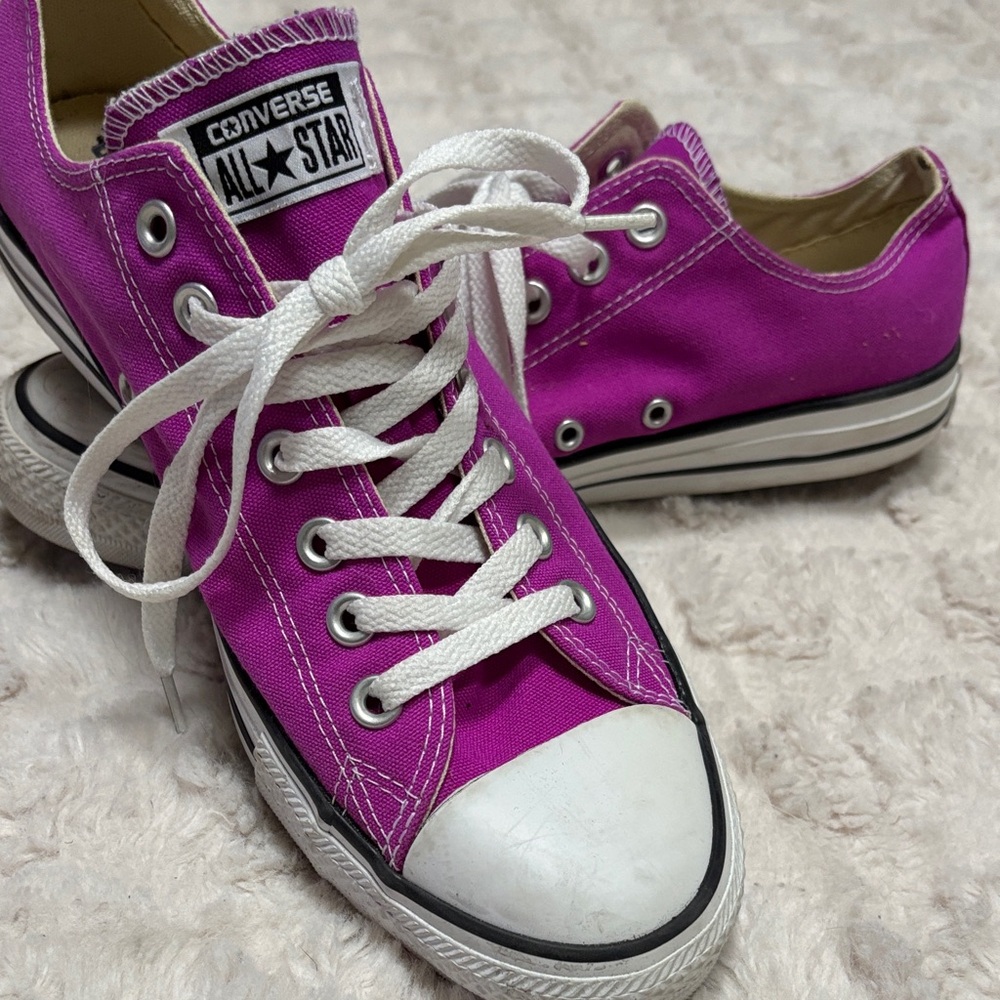 Converse Pink Canvas Sneakers